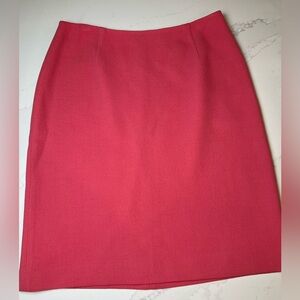 Oscar de la Renta Pink Midi Pencil Skirt for Work